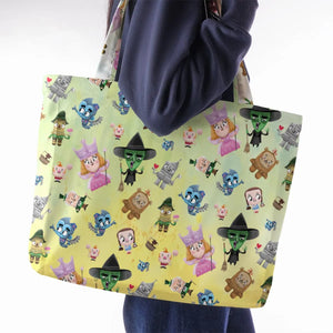 Glinda and Elphaba Meet and Greet Large Tote Bag