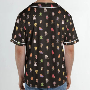 Final Fantasy Characters Pattern Unisex Baseball Jersey