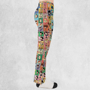 The Loud House Patterns Flare Leggings