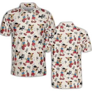 Whimsy Wear Pinocchio AOP Men/Women Polo Shirt
