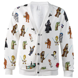Simpsons Star Wars Mashup Cardigan
