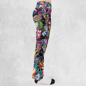 Back To The 80s Pop Culture 80s Movies Characters Flare Leggings