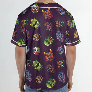 Beast Mode On Monster Masks Unisex Baseball Jersey