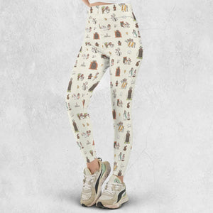 The Holy Grail Pattern Monty Python Button Down Legging