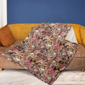 Pro Wrestlers Fleece Blanket