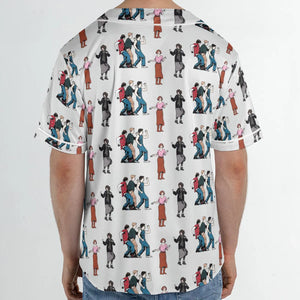 The Breakfast Club Characters Pattern Unisex Baseball Jersey