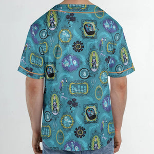 Haunted Mansion Pattern Unisex Baseball Jersey