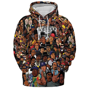 The Golden Age of Hip Hop All-over Print Hoodie