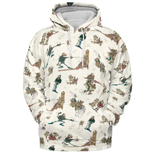 Cap'n Crunch And King Vitaman Character All-over Print Hoodie