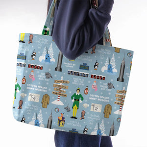 Buddy the ELF Quotes Christmas Large Tote Bag