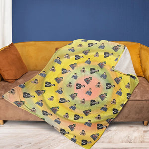 The Four Marx Brothers Fleece Blanket