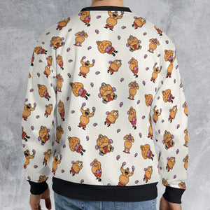 King Hippo Punch Out All-over Print Sweatshirt
