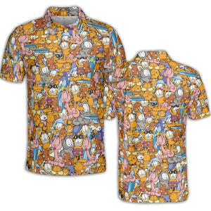 Garfield and Friends AOP Men/Women Polo Shirt