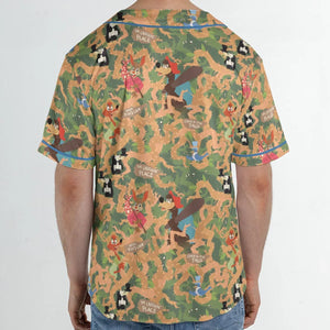 Flowing Down Splash Mountain Unisex Baseball Jersey