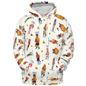 Retro Game Punch Out All-over Print Hoodie