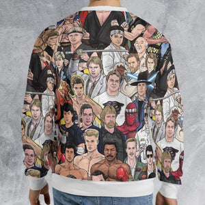 Martial Arts Stars All-over Print Sweatshirt
