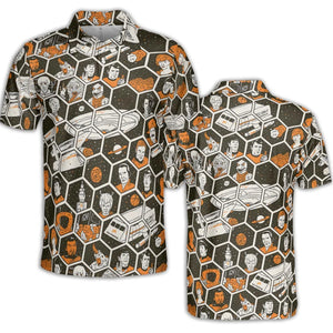 TrekToon Star Trek Hive Pattern AOP Men/Women Polo Shirt