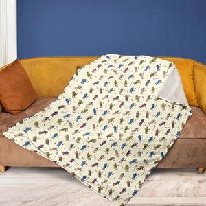 Carl In Masters Of The Universe Pattern Fleece Blanket