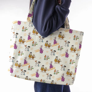 Rock'n The Flintstones Large Tote Bag