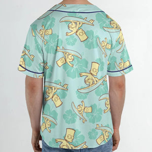 Surfing Simpsons The Simpsons Unisex Baseball Jersey
