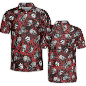 Many Faces Of Dracula AOP Men/Women Polo Shirt