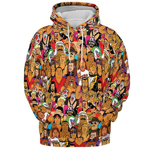 All-over Print Hoodie - 3STHQ3TK - - 2