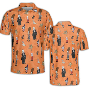The Simpsons Halloween AOP Men/Women Polo Shirt