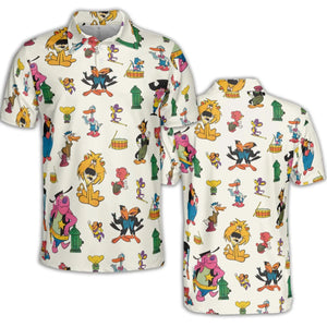 Terrytoons Characters AOP Men/Women Polo Shirt
