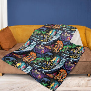 Goonies 80s Pixel Art Fleece Blanket