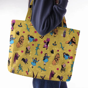 Friends in Emerald City Wizard of Oz Large Tote Bag