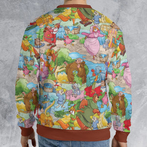 Archer Wood Plaid Robin Hood All-over Print Sweatshirt
