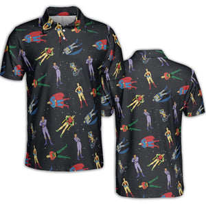 The Super Powers Team Super Friends AOP Men/Women Polo Shirt