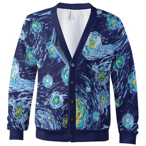 Tardis Starry Night Doctor Who Cardigan