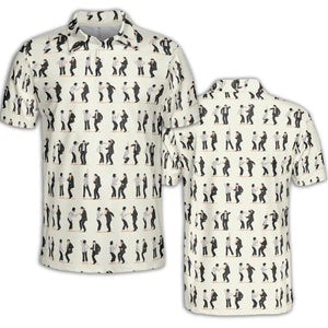 Mia Wallace and Vincent Vega Dance Pulp Fiction AOP Men/Women Polo Shirt