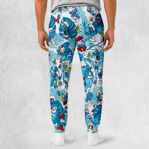 The Smurfs Pattern Sweatpants