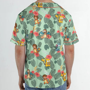 Simpsonmon The Simpsons Pokemon Mashup Unisex Baseball Jersey
