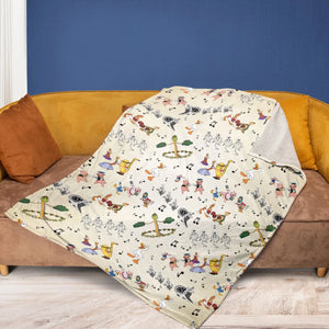 The Silly Symphony Characters Fleece Blanket