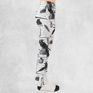 Nevermore The Raven Edgar Allan Poe Flare Leggings
