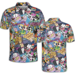Cartoon Craze AOP Men/Women Polo Shirt