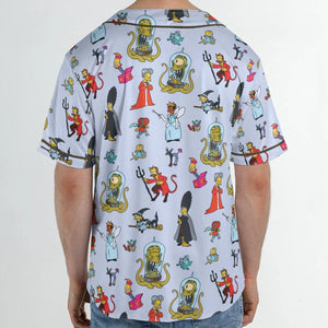 Halloween Costume The Simpsons Unisex Baseball Jersey