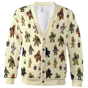 Chica Chicken Five Nights at Freddy's Pattern Cardigan