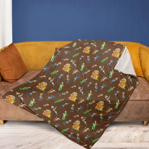 Grins and Smiles And Giggles And Laugh Fleece Blanket
