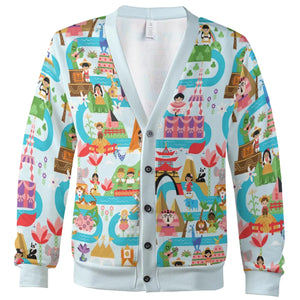It's Small World Map Cardigan