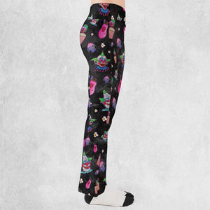 Space Horror Movie Killer Klowns Outer Flare Leggings