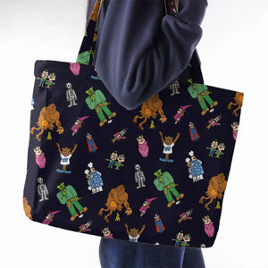 Nostalgic Food Mascots Burger Chef Large Tote Bag