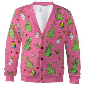 Rugrats Reptar Pattern Cardigan