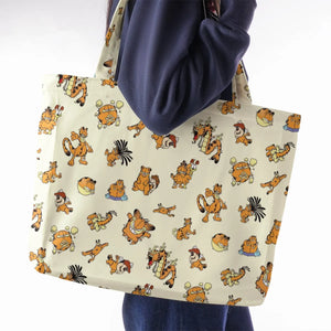 Lazy Legend Garfield Pokemon Mashup Large Tote Bag