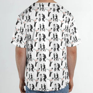 Frankenstein And Bride Dance Movies Dance Scene Mashup Unisex Baseball Jersey