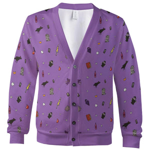 Barovia Dungeons and Dragons Pattern Cardigan