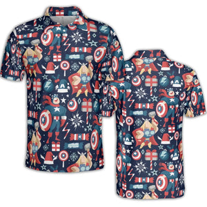 Marvelous Christmas AOP Men/Women Polo Shirt